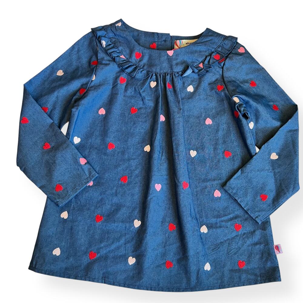 NEW Adventure Wear Embroidered Heart Dress